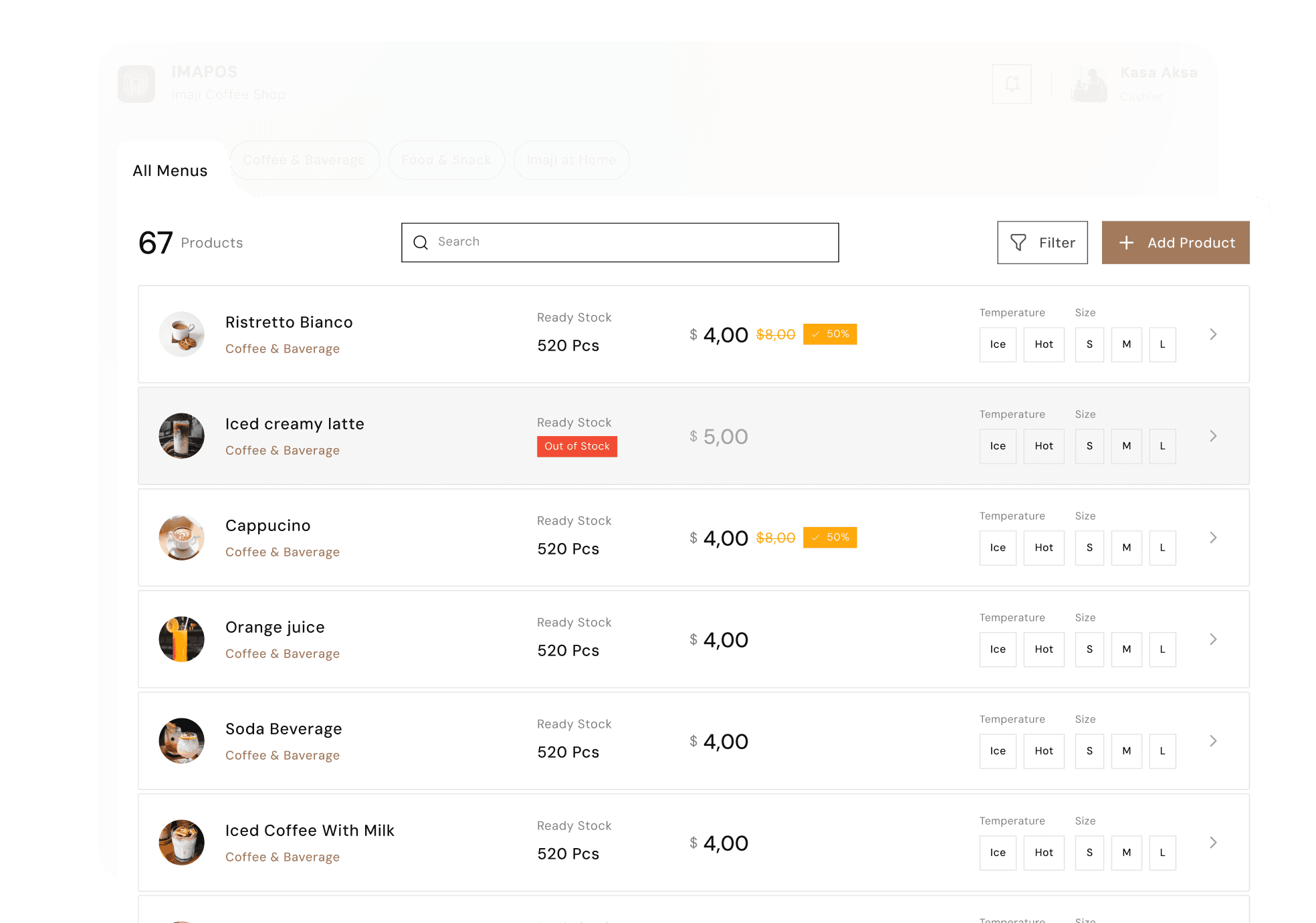 Inventory and variant management